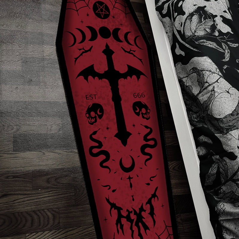 1pc, Thickened Halloween Carpet