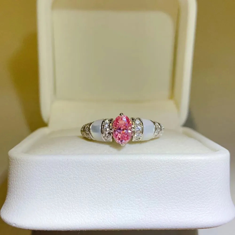 1 Carat Moissanite 925 Sterling Silver Ring - Treasured Gift's & More