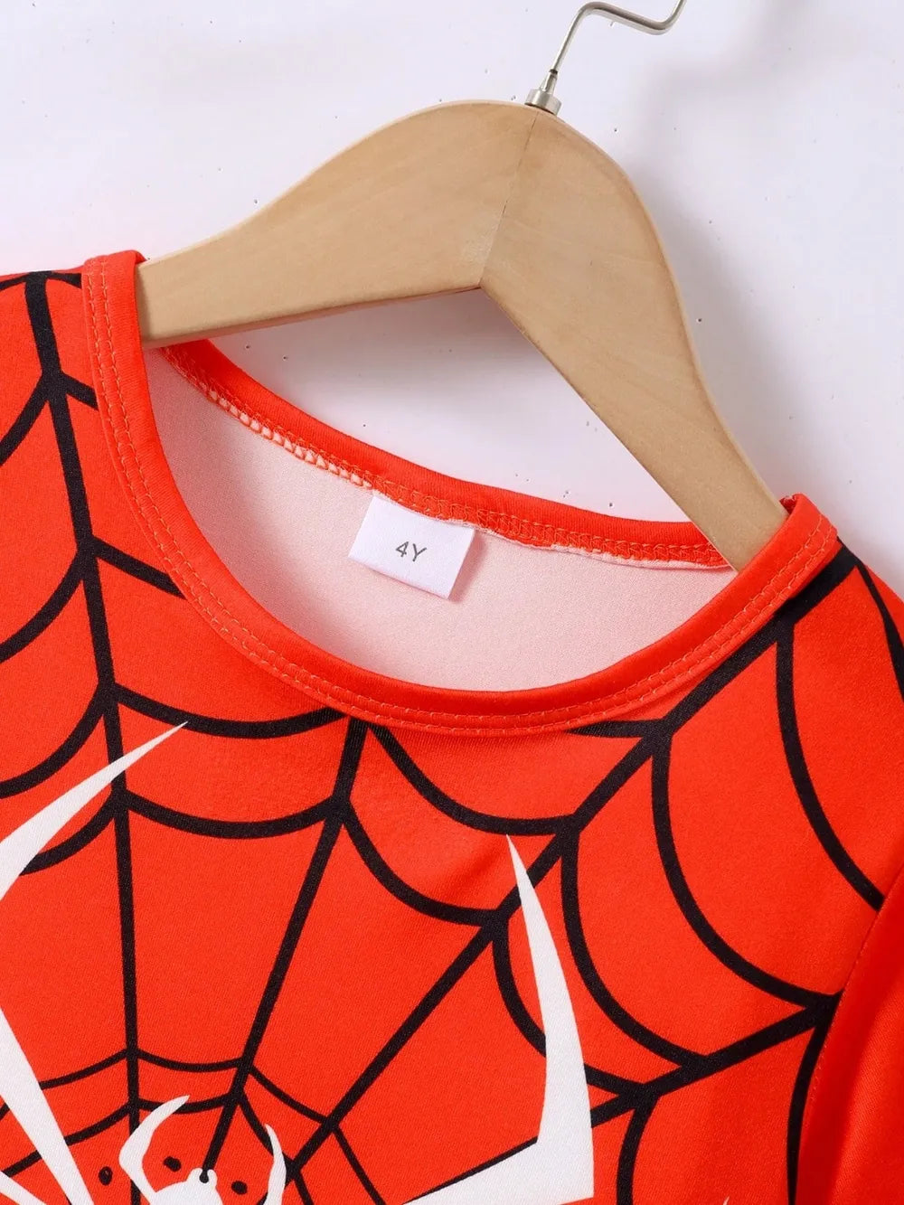 Children's Spider Round Neck Short Sleeve T-Shirt and Pants Set - Treasured Gift's & More