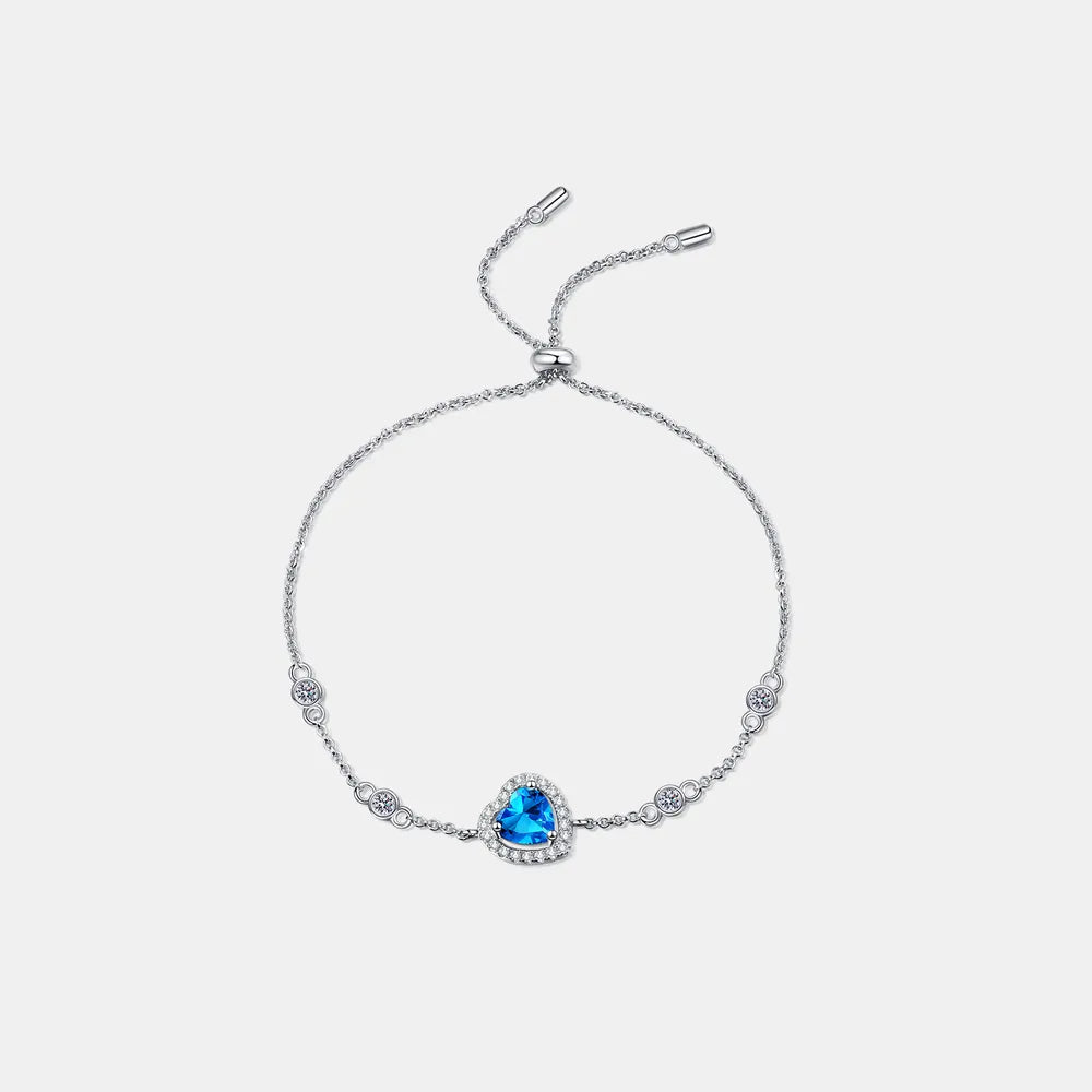 1 Carat Moissanite 925 Sterling Silver Bracelet - Treasured Gift's & More