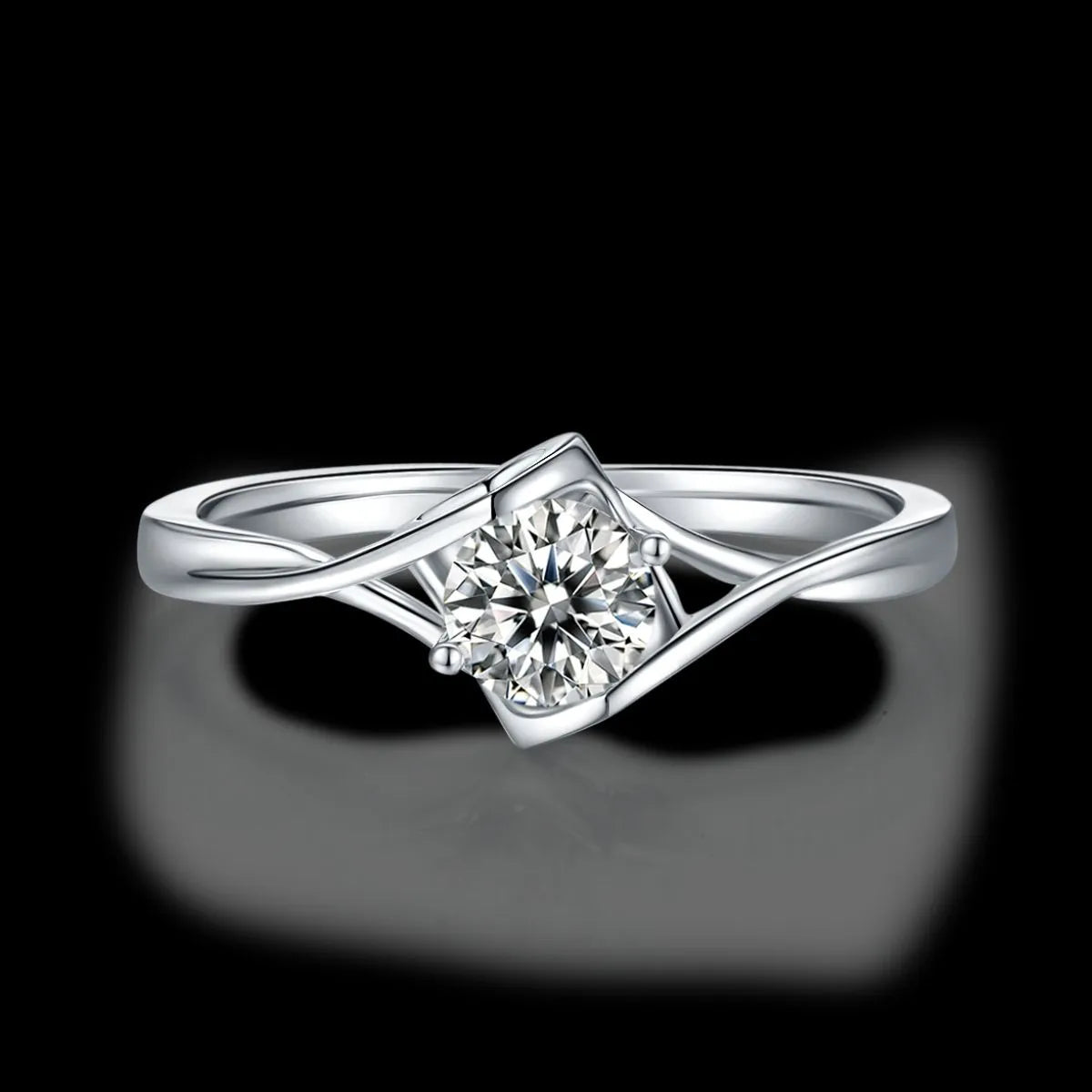Moissanite 925 Sterling Silver Ring - Treasured Gift's & More