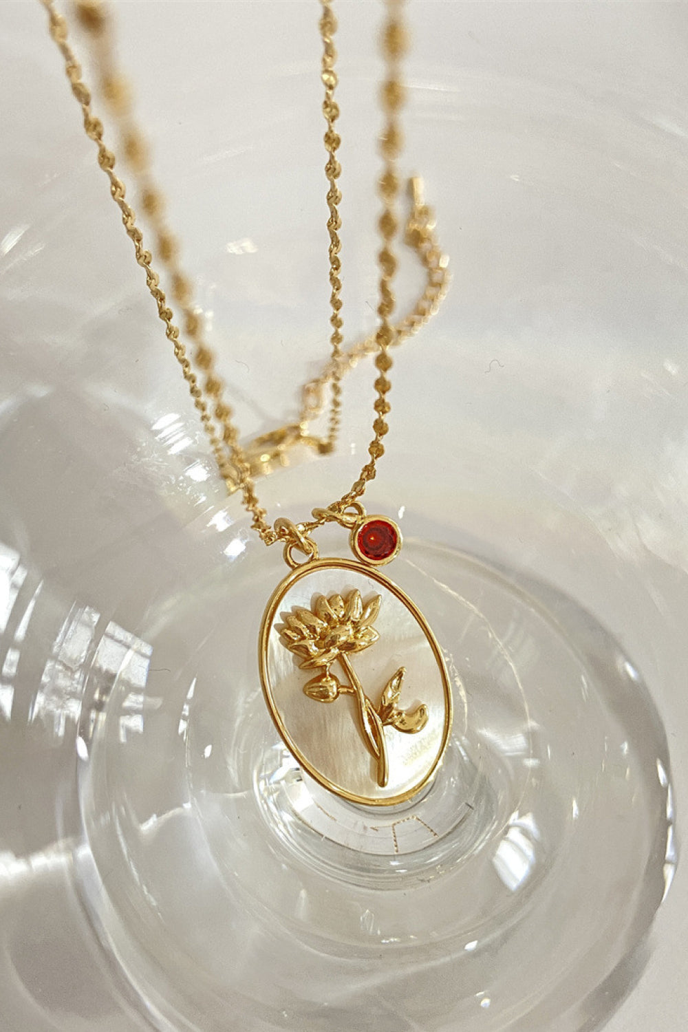 Flower Shell Pendant Copper Necklace - Treasured Gift's & More