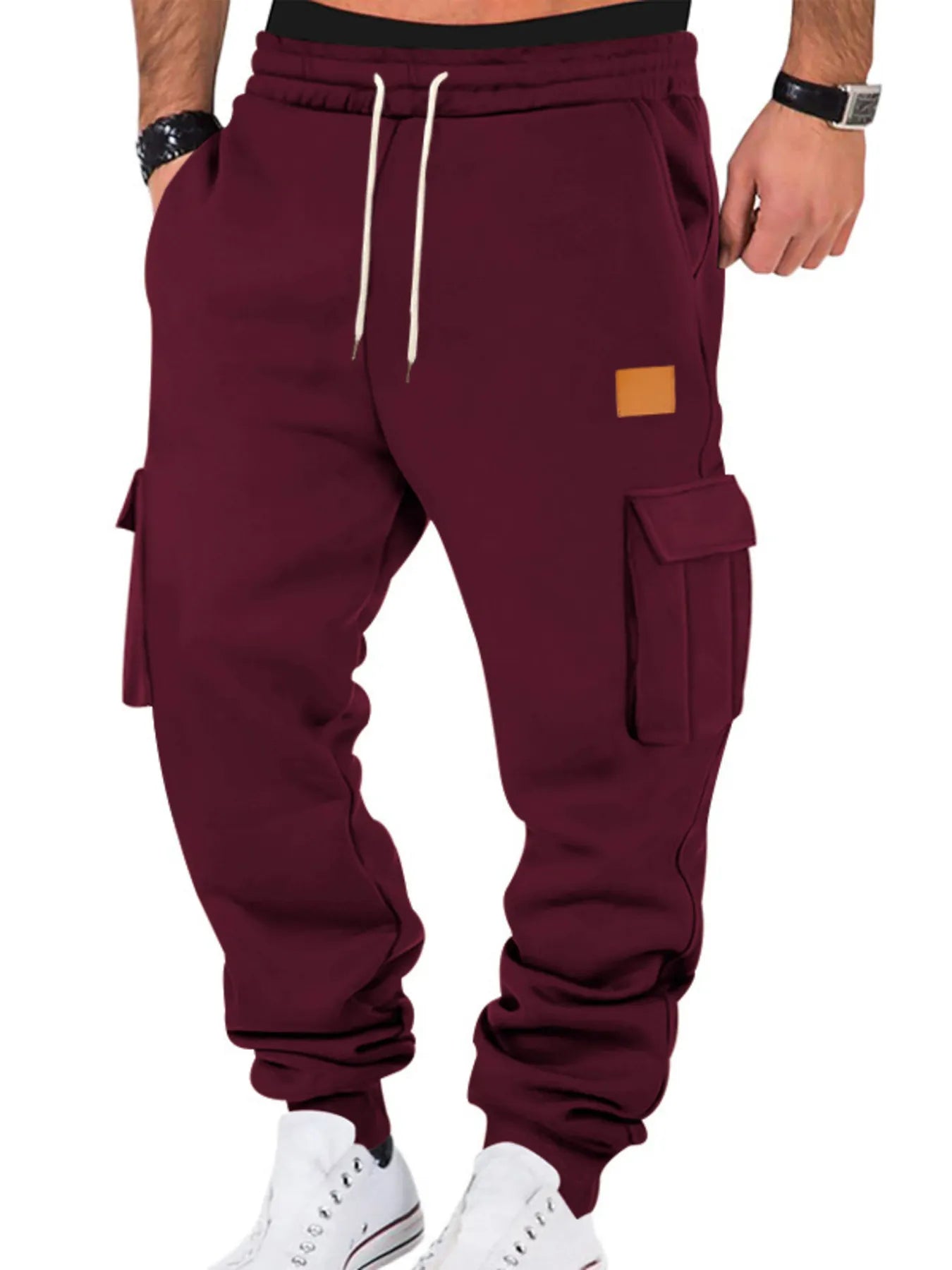 Men's Full Size Drawstring Loose Fit Pants Plus Size - Treasured Gift's & More