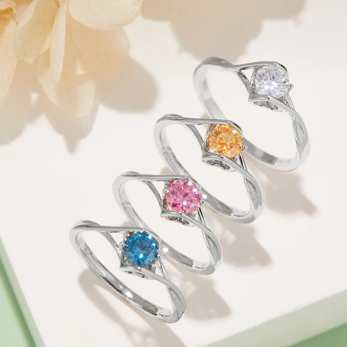 Moissanite 925 Sterling Silver Ring - Treasured Gift's & More