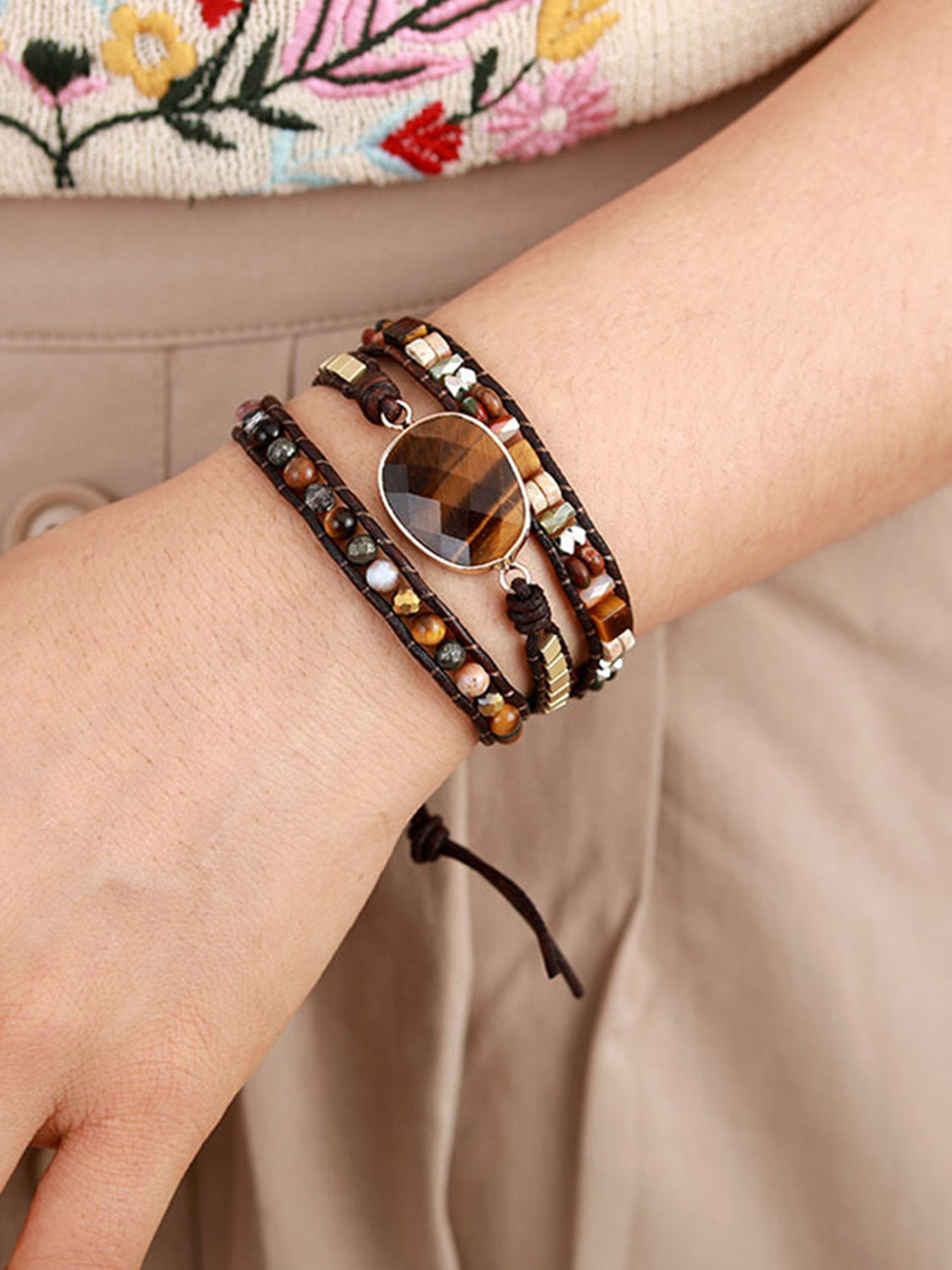 Geometrical Shape Triple-Layer Bracelet - Treasured Gift's & More