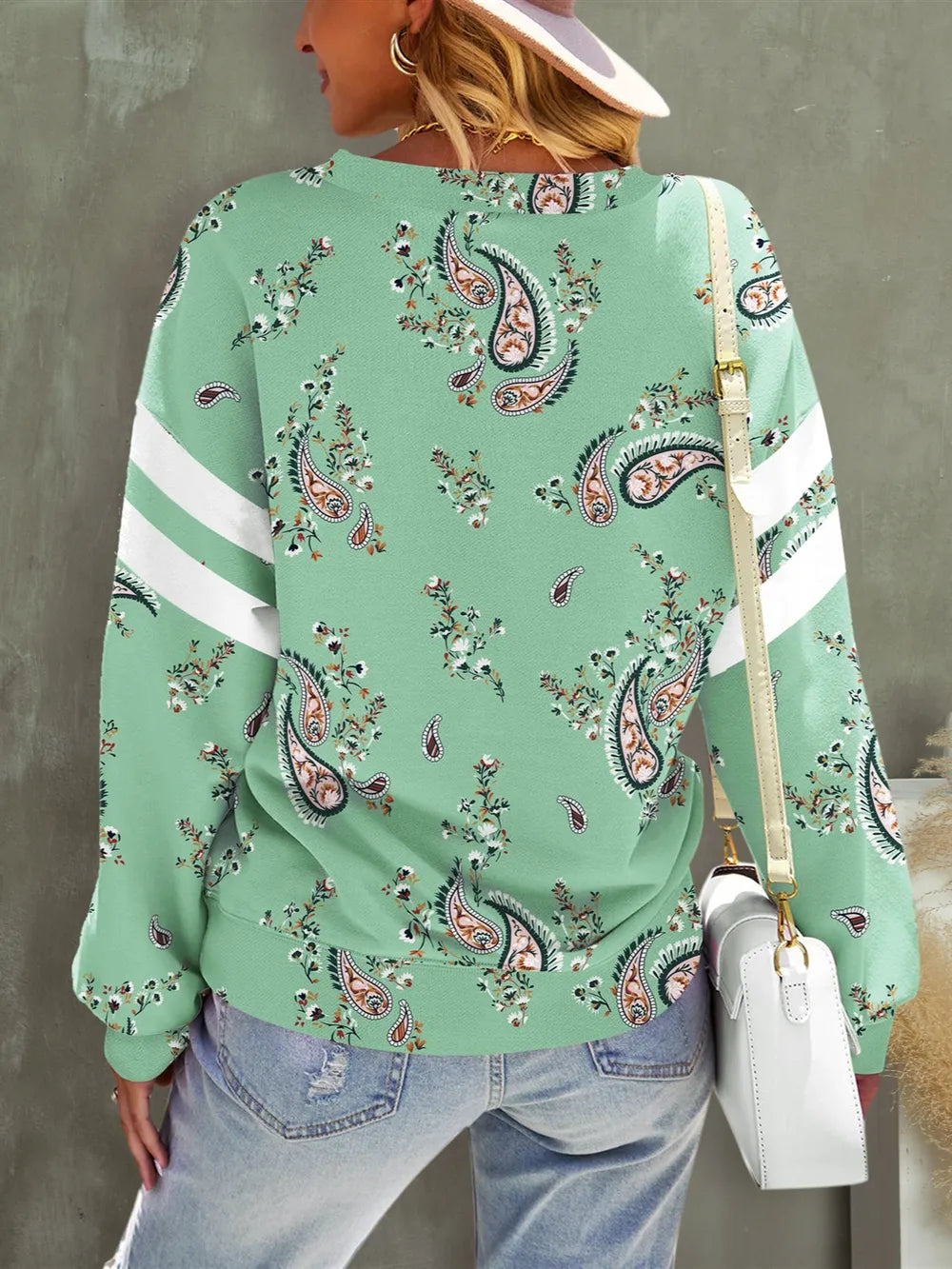 FAM-FAM Paisley Dropped Shoulder T-Shirt - Treasured Gift's & More