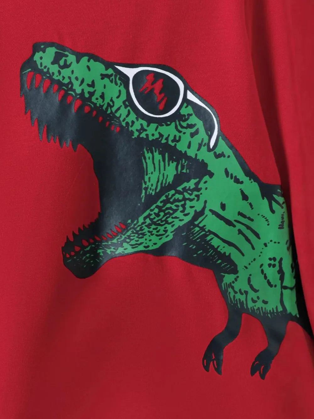 Dinosaur Round Neck Long Sleeve Top and Distressed Pants Set - Treasured Gift's & More