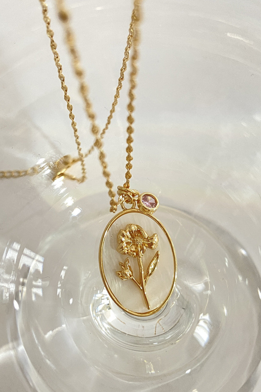 Flower Shell Pendant Copper Necklace - Treasured Gift's & More