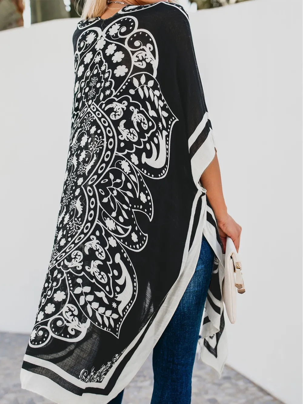 Printed Open Front Cover-Up - Treasured Gift's & More