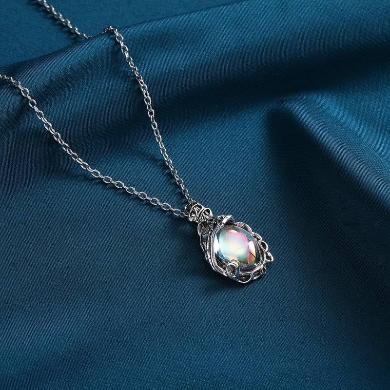 1pc Exquisite Moonstone Pendant Necklace