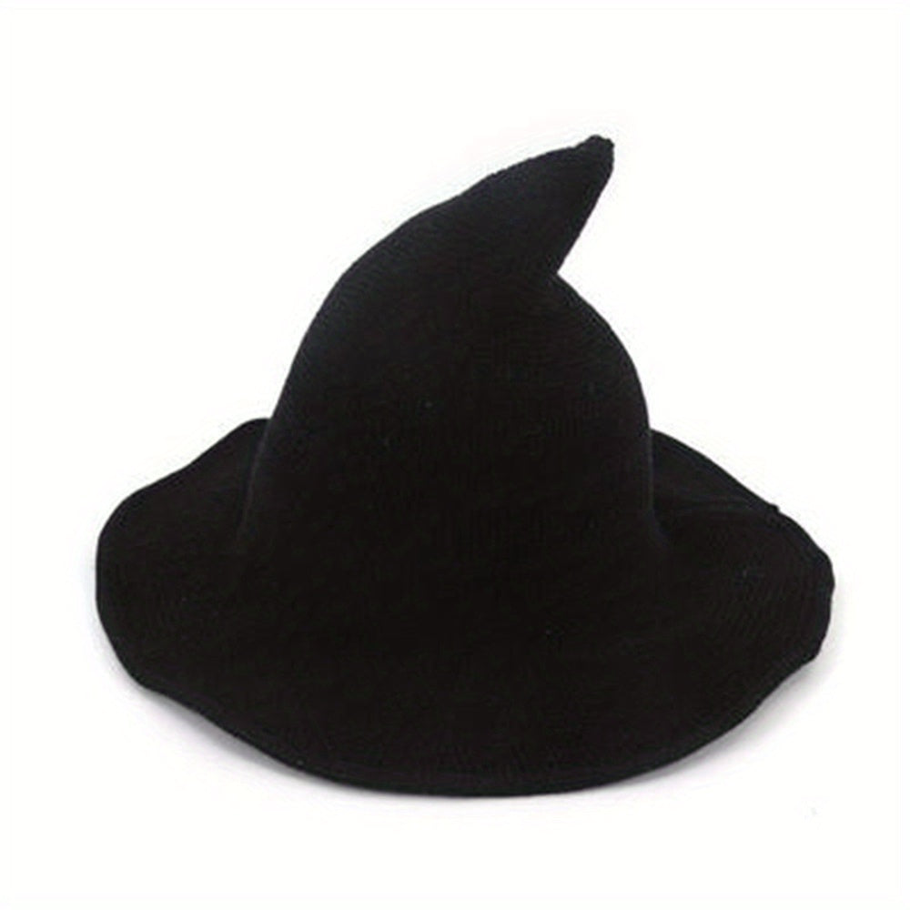Velvet Gothic Witch-Inspired Knit Hat
