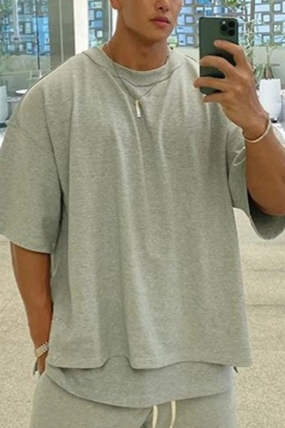 Men's Plus Size Round Neck Half Sleeve T-Shirt - Treasured Gift's & More
