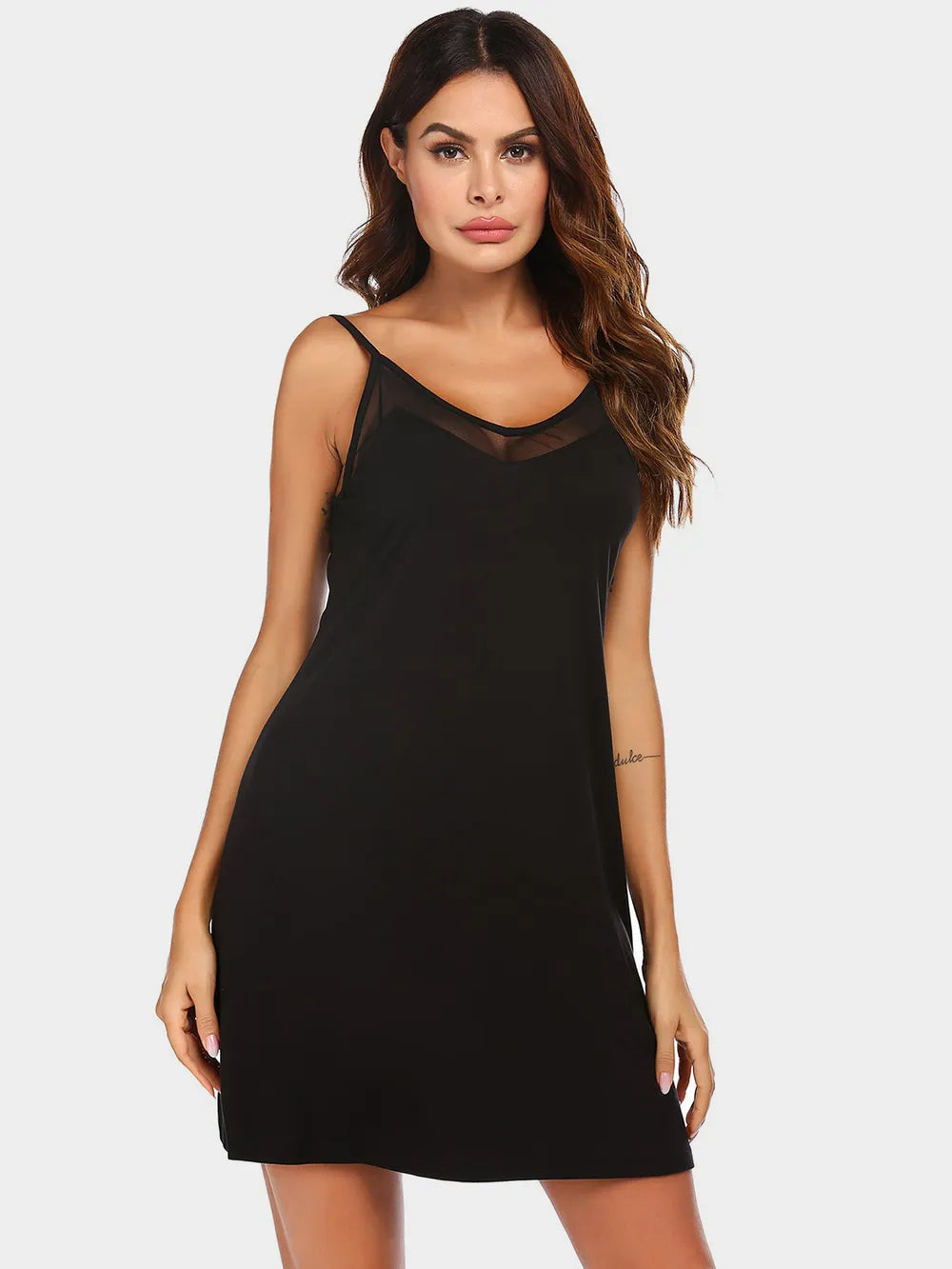 Scoop Neck Spaghetti Strap Lounge Dress - Treasured Gift's & More