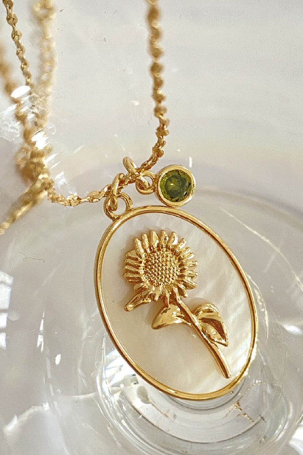Flower Shell Pendant Copper Necklace - Treasured Gift's & More