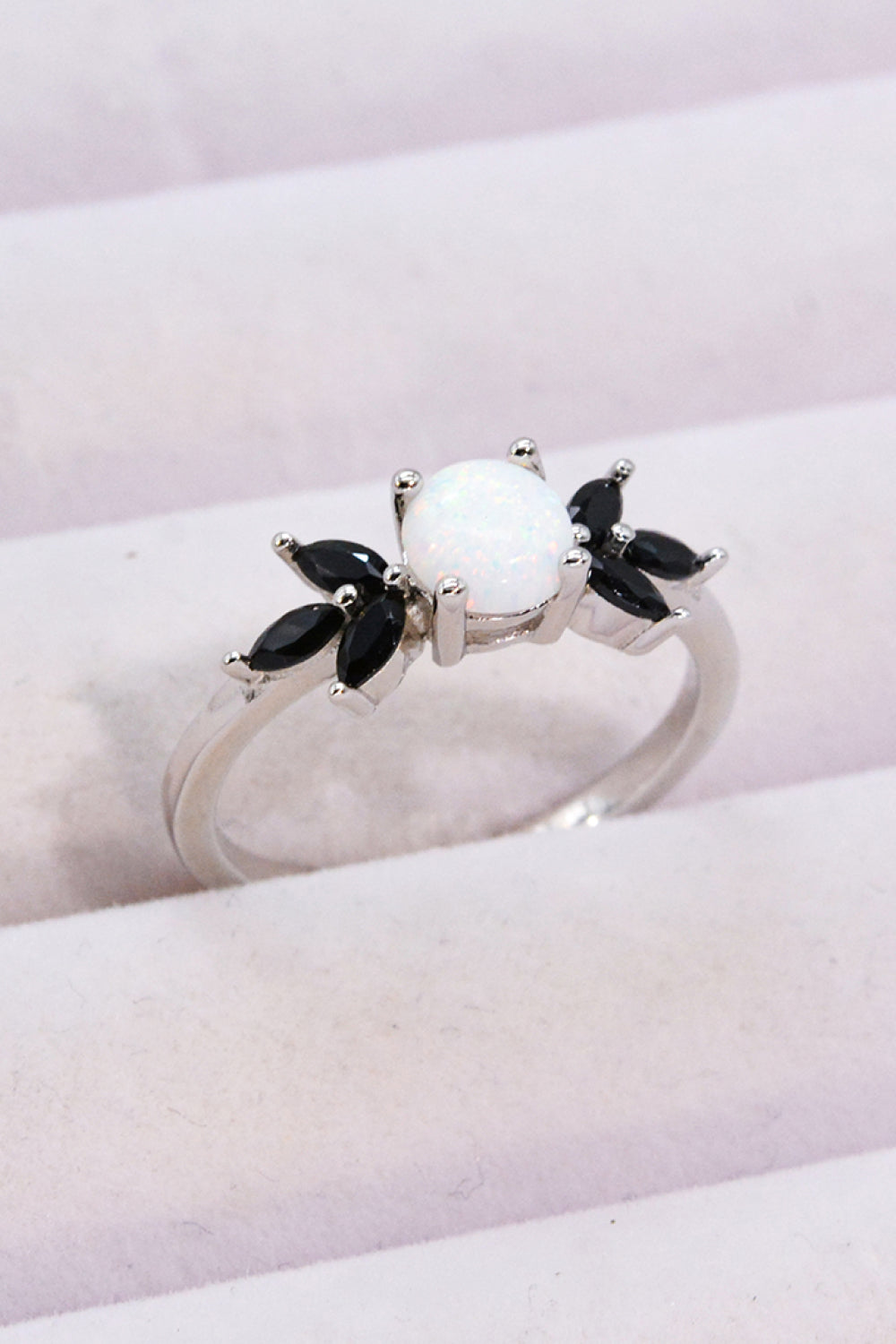 Opal and Zircon Contrast Ring - Treasured Gift's & More
