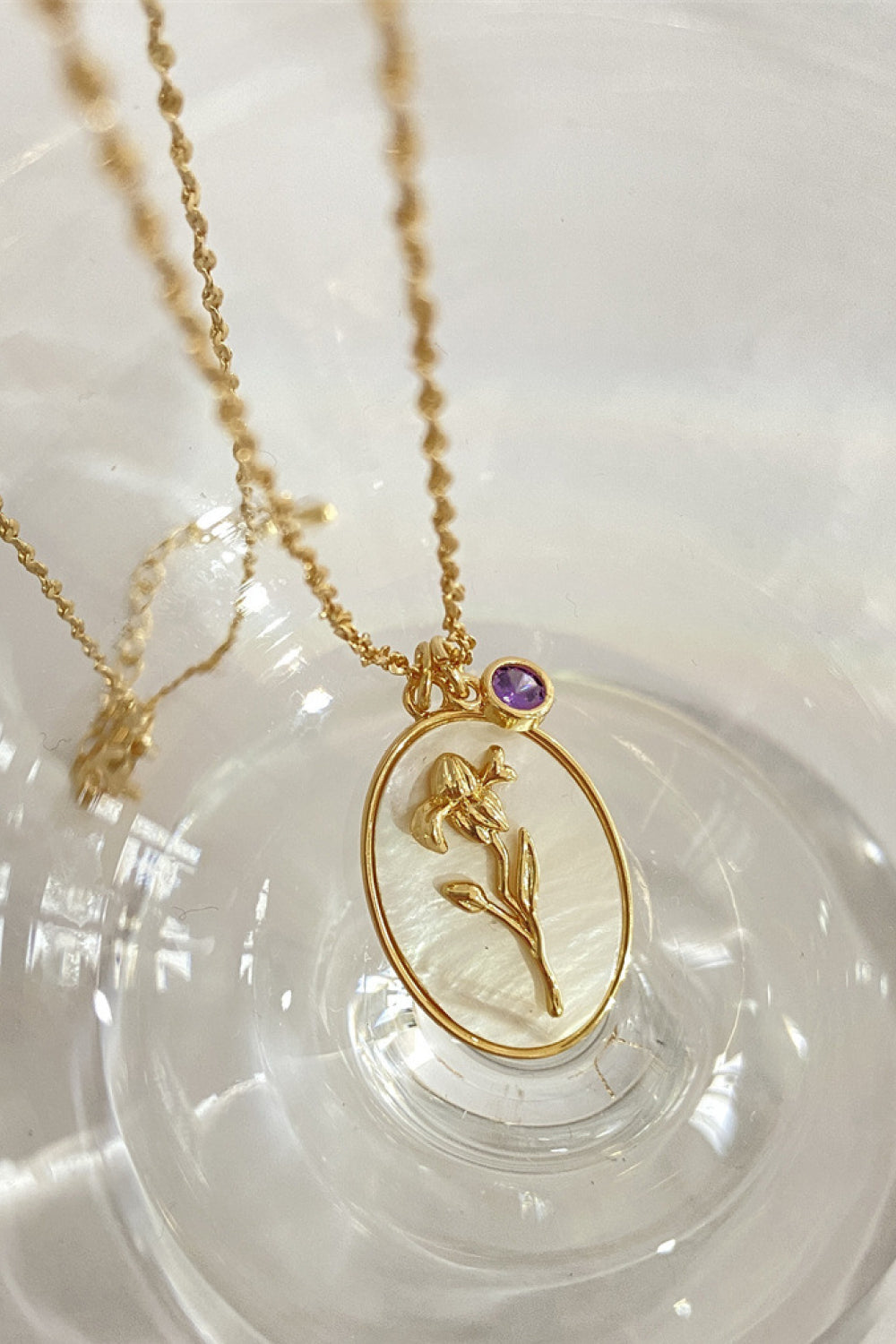 Flower Shell Pendant Copper Necklace - Treasured Gift's & More