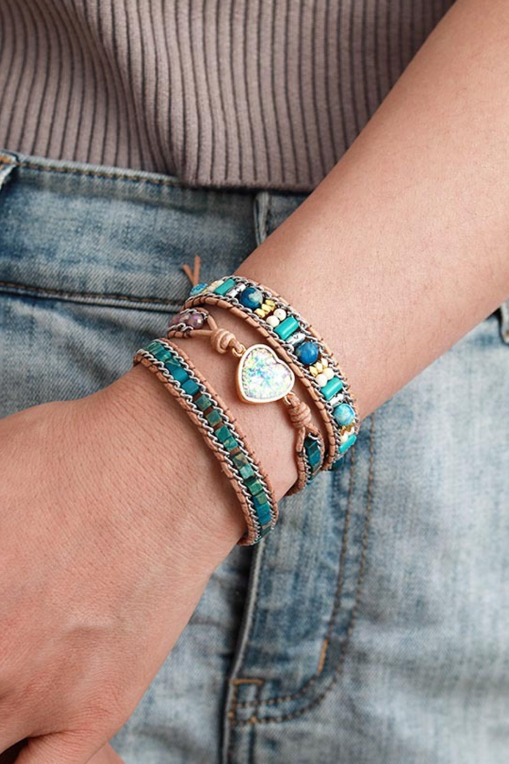 Heart Layered Bracelet - Treasured Gift's & More