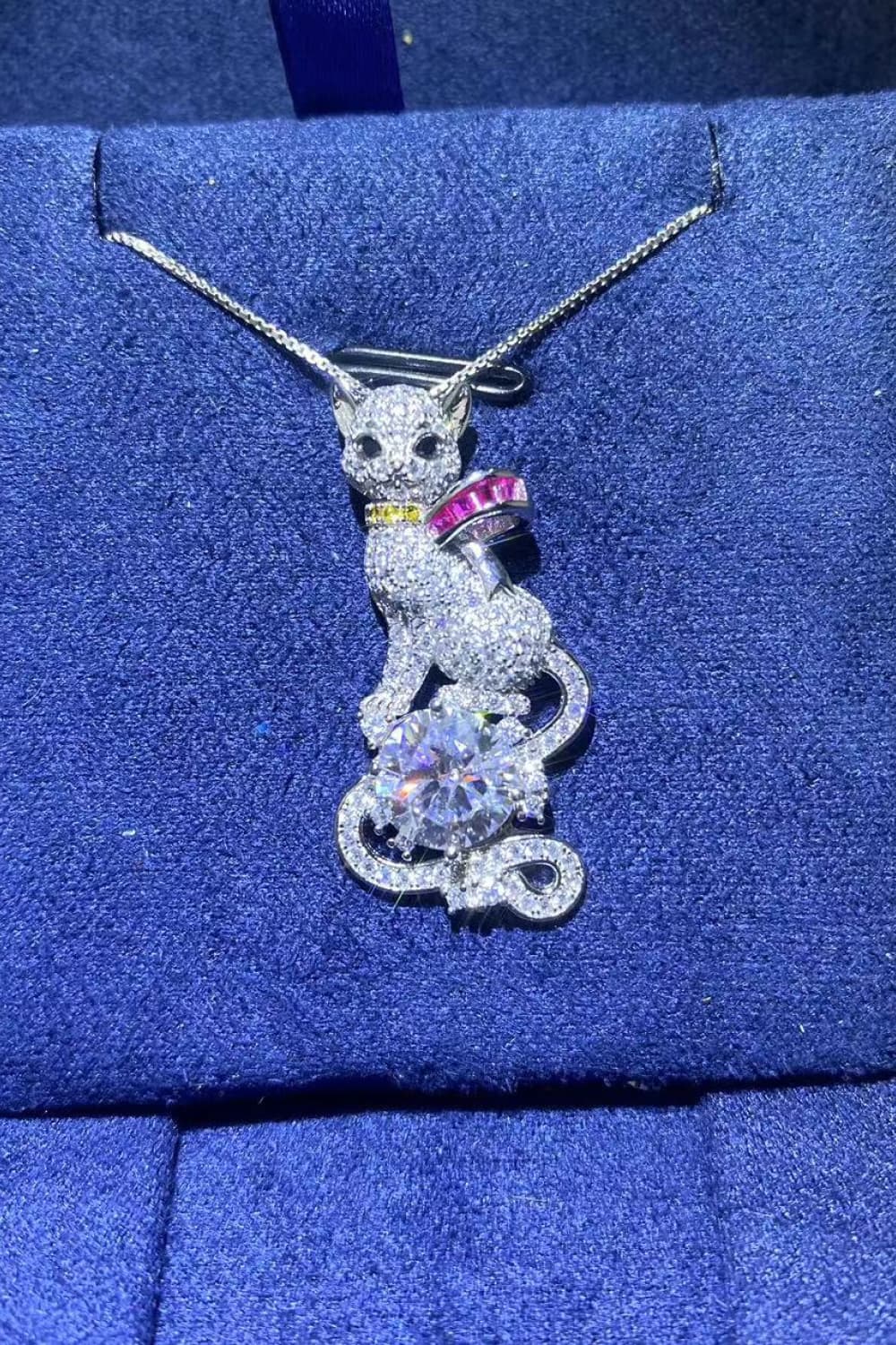 2 Carat Moissanite 925 Sterling Silver Necklace - Treasured Gift's & More