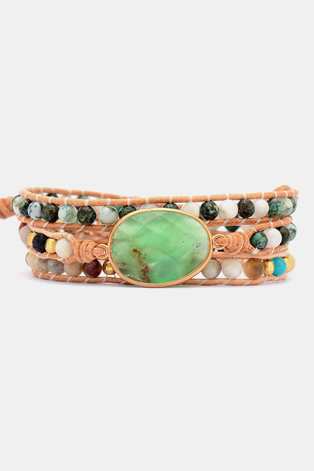 Natural Stone & Agate Layered Bracelet - Treasured Gift's & More