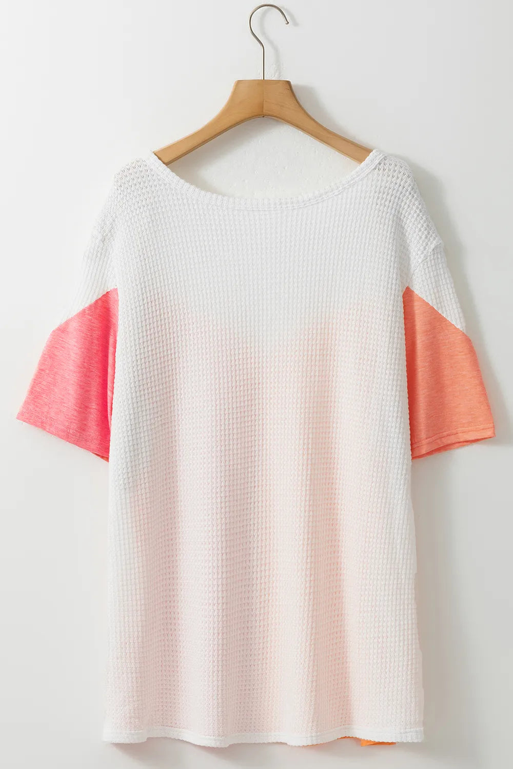Plus Size Color Block Round Neck Short Sleeve T-Shirt - Treasured Gift's & More
