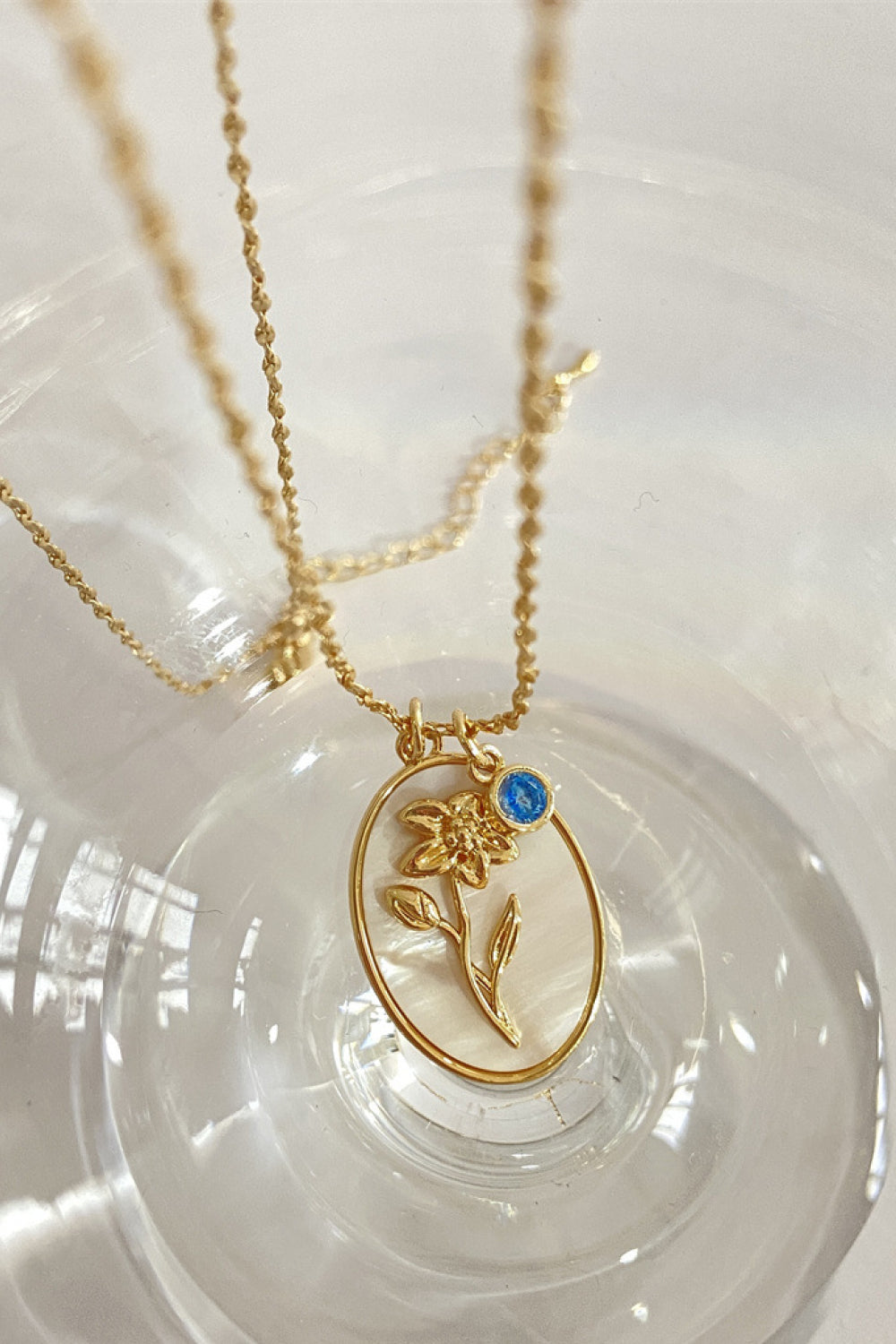 Flower Shell Pendant Copper Necklace - Treasured Gift's & More