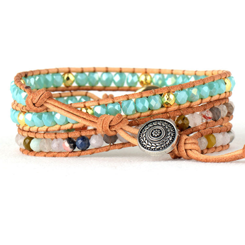 Opal Beaded Layered Bracelet - Treasured Gift's & More