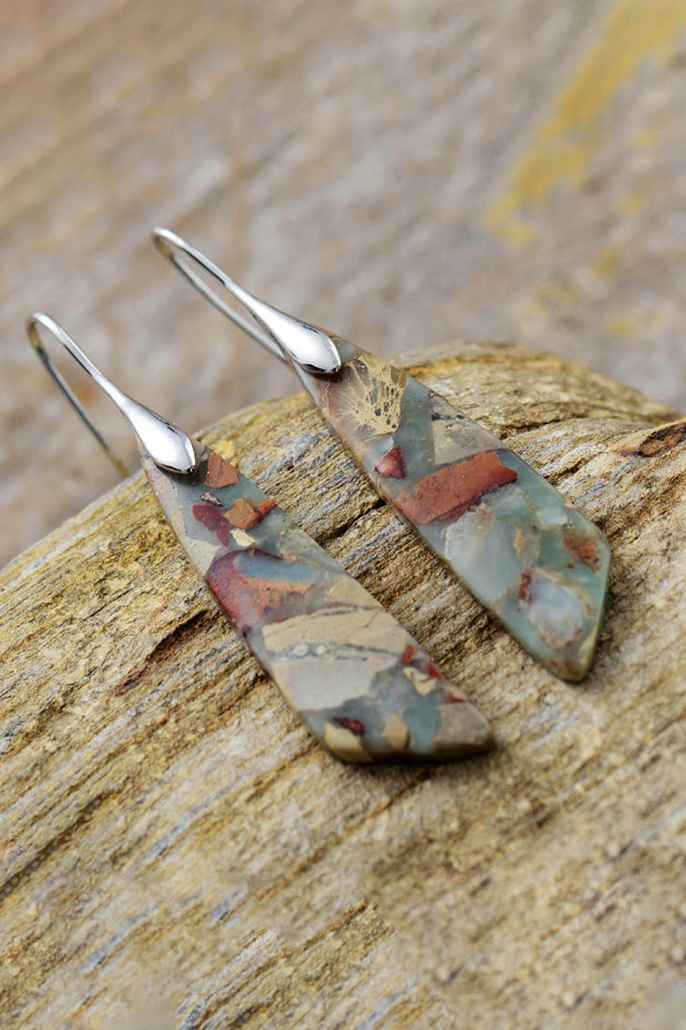 Handmade Natural Stone Dangle Earrings - Treasured Gift's & More