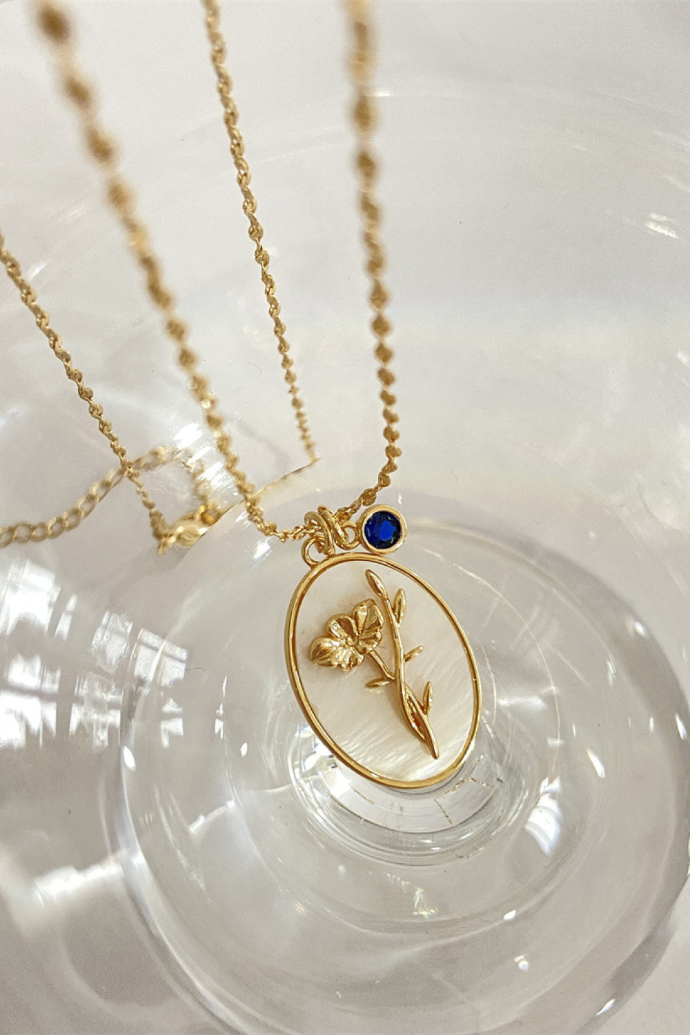 Flower Shell Pendant Copper Necklace - Treasured Gift's & More