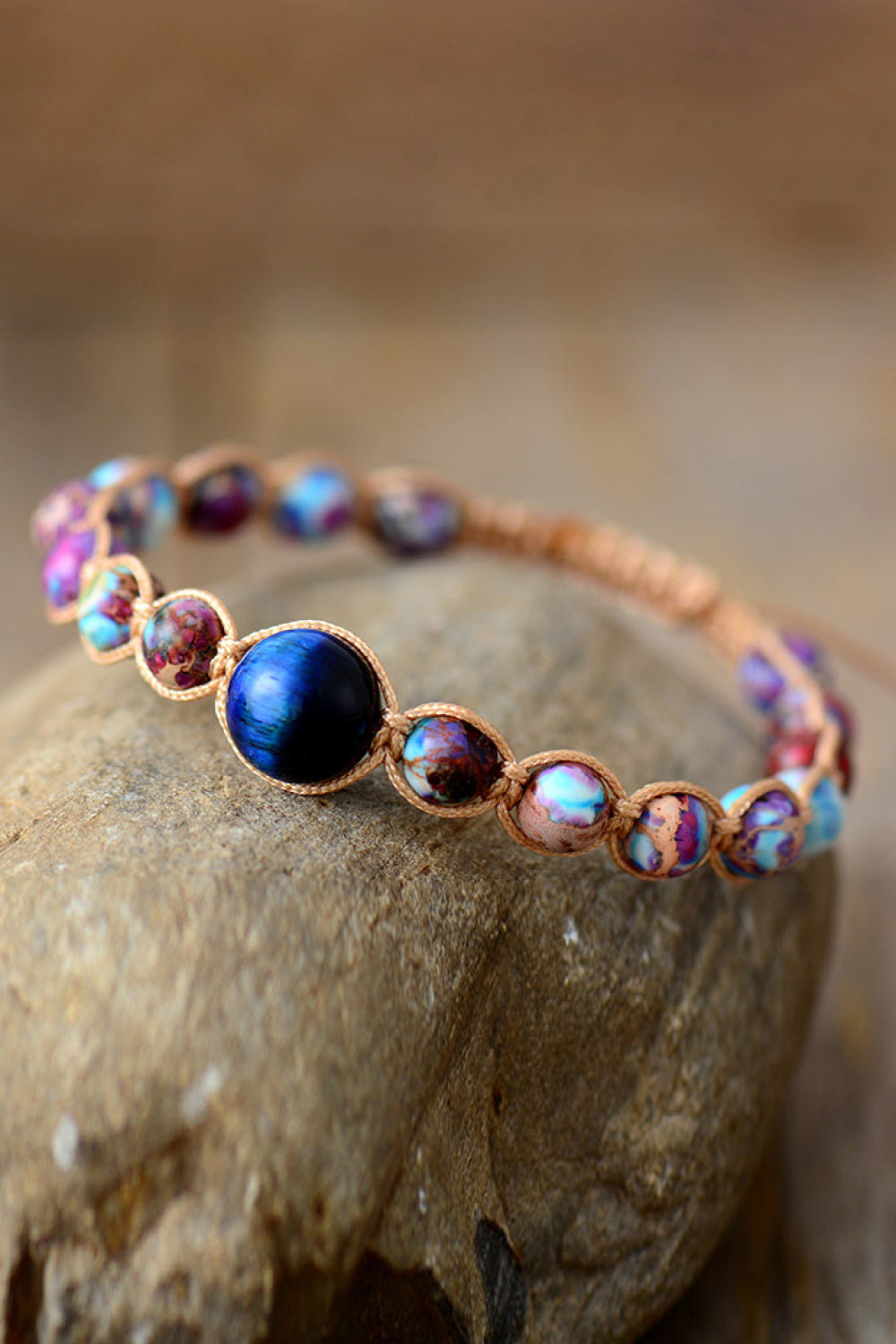 Imperial Jasper & Natural Stone Beaded Bracelet - Treasured Gift's & More