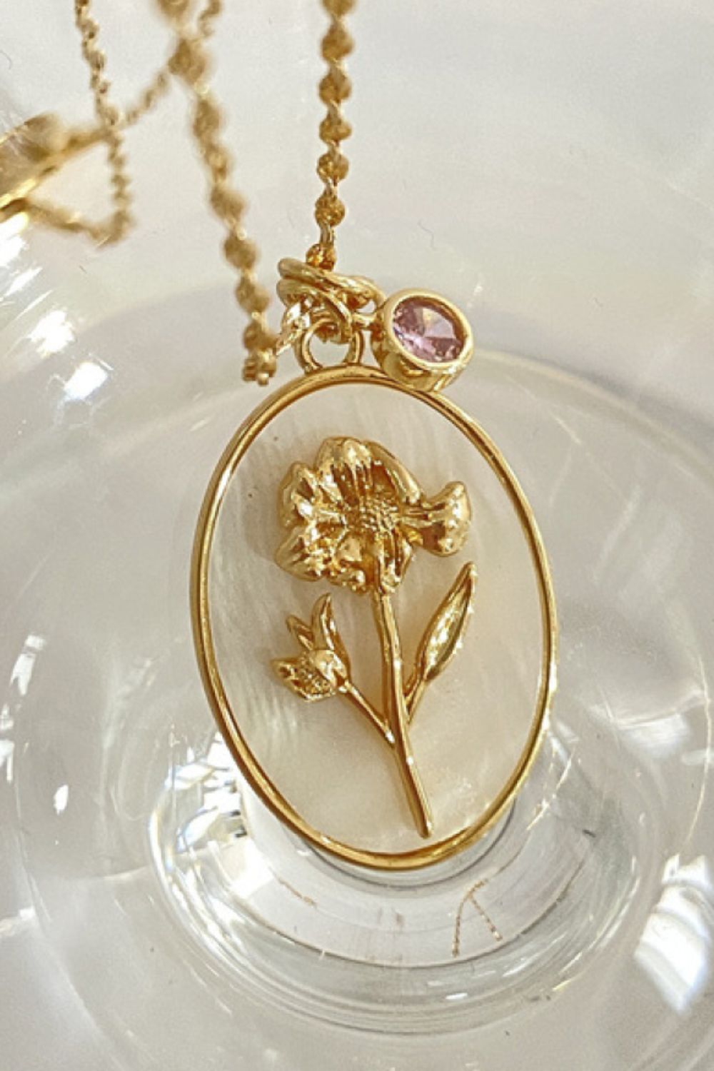 Flower Shell Pendant Copper Necklace - Treasured Gift's & More