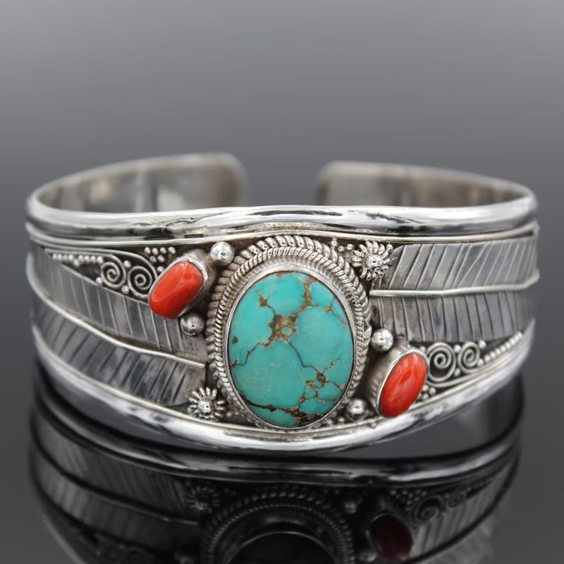 Turquoise Open Bracelet - Treasured Gift's & More