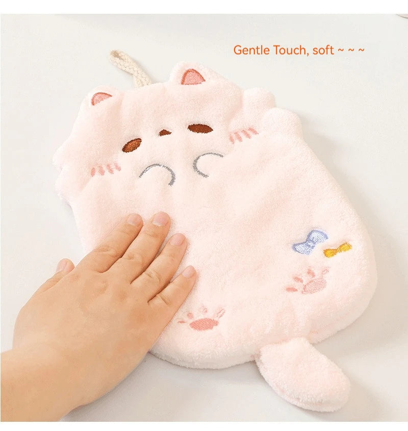 Cute Cartoon Tanuki Hanging Towel