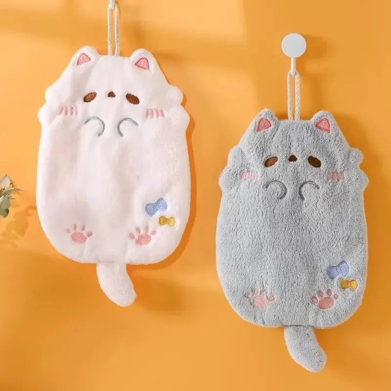Cute Cartoon Tanuki Hanging Towel