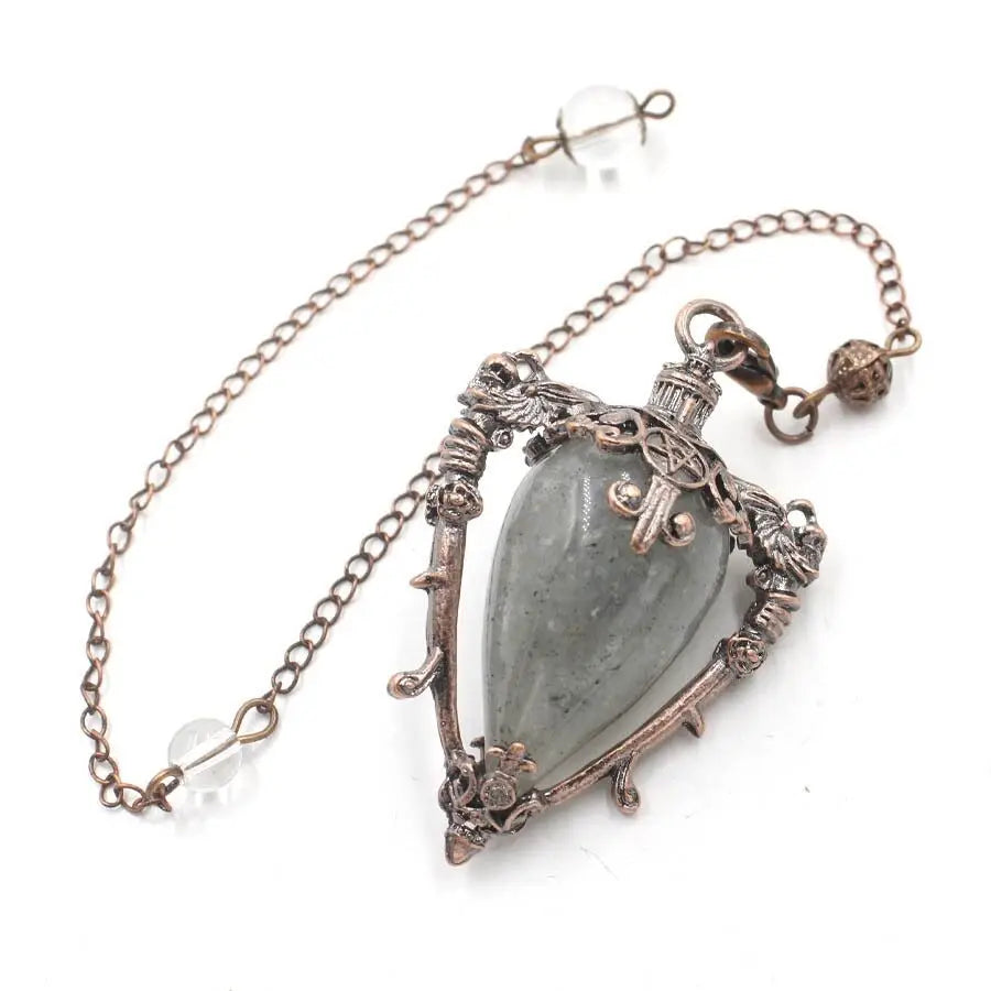 Healing Natural Stone Crystal Pendulums