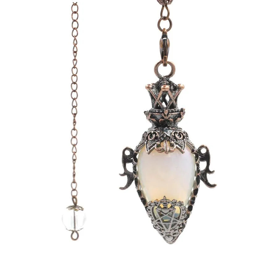 Healing Natural Stone Crystal Pendulums