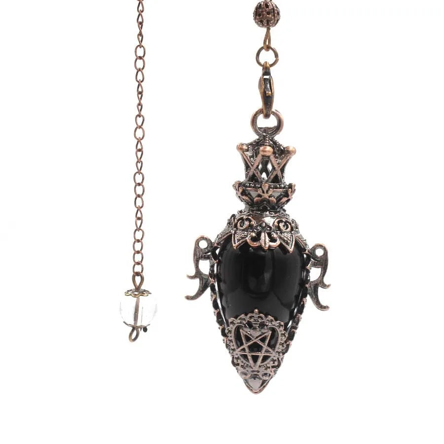Healing Natural Stone Crystal Pendulums