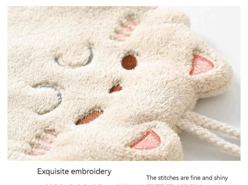 Cute Cartoon Tanuki Hanging Towel