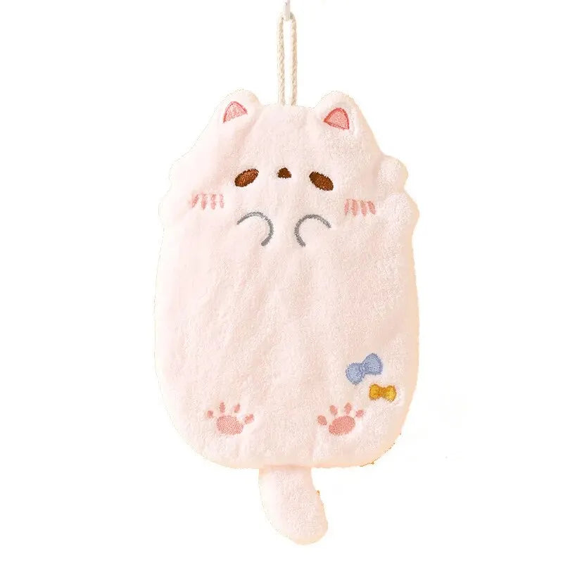 Cute Cartoon Tanuki Hanging Towel