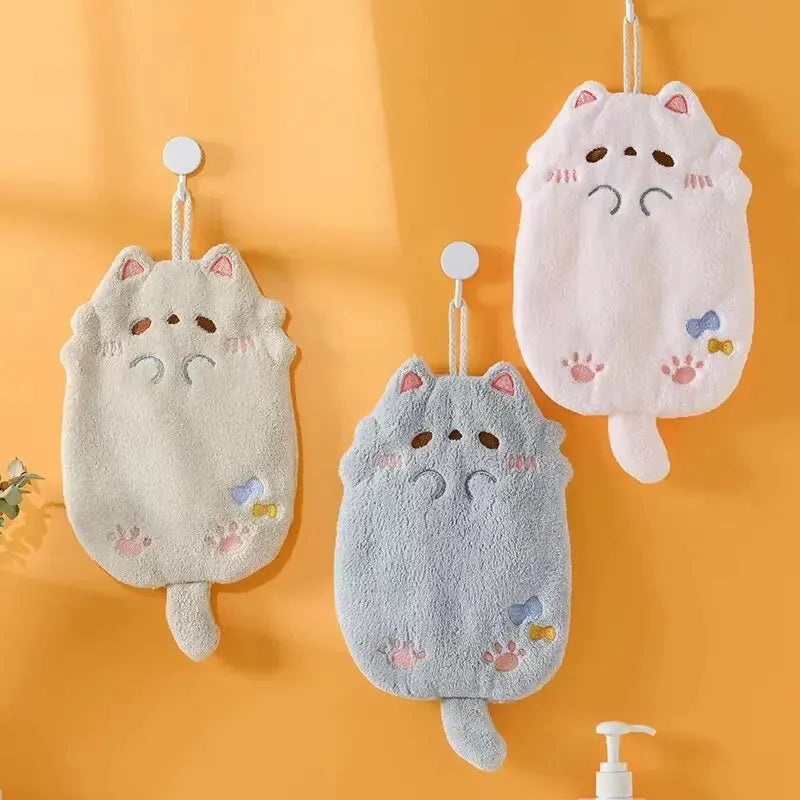 Cute Cartoon Tanuki Hanging Towel