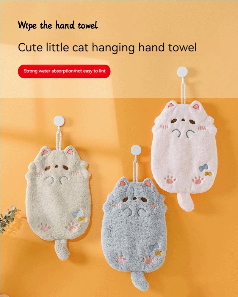 Cute Cartoon Tanuki Hanging Towel