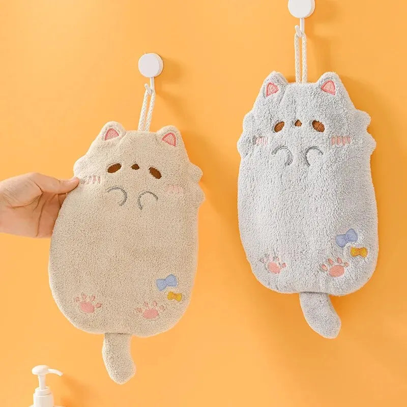 Cute Cartoon Tanuki Hanging Towel