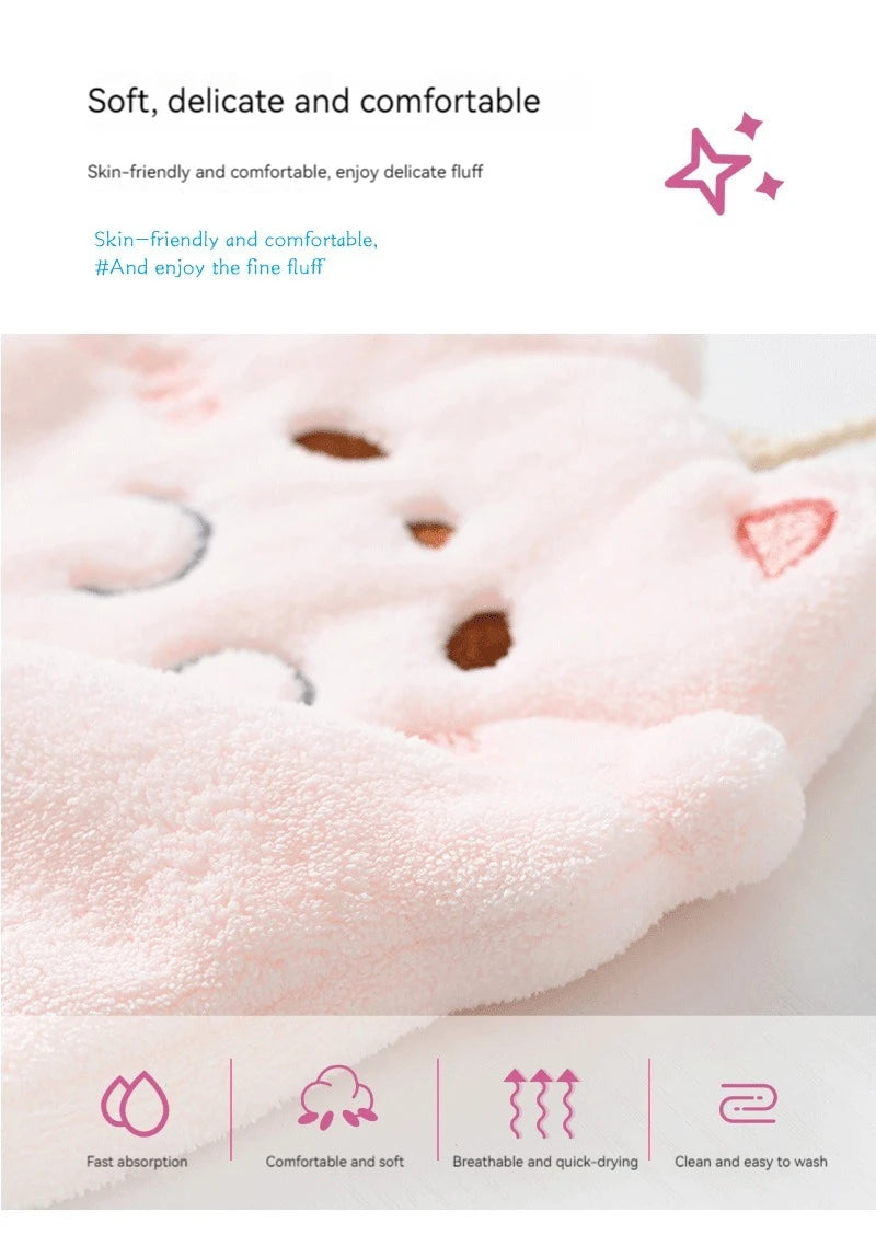 Cute Cartoon Tanuki Hanging Towel