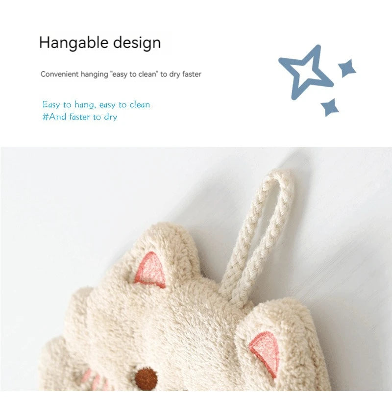 Cute Cartoon Tanuki Hanging Towel
