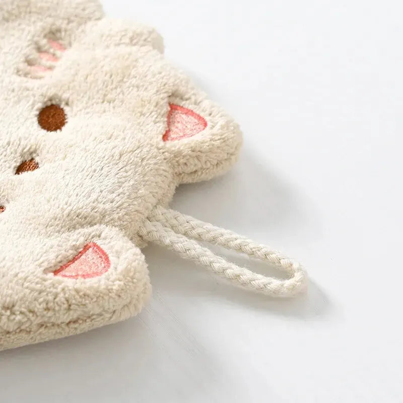Cute Cartoon Tanuki Hanging Towel