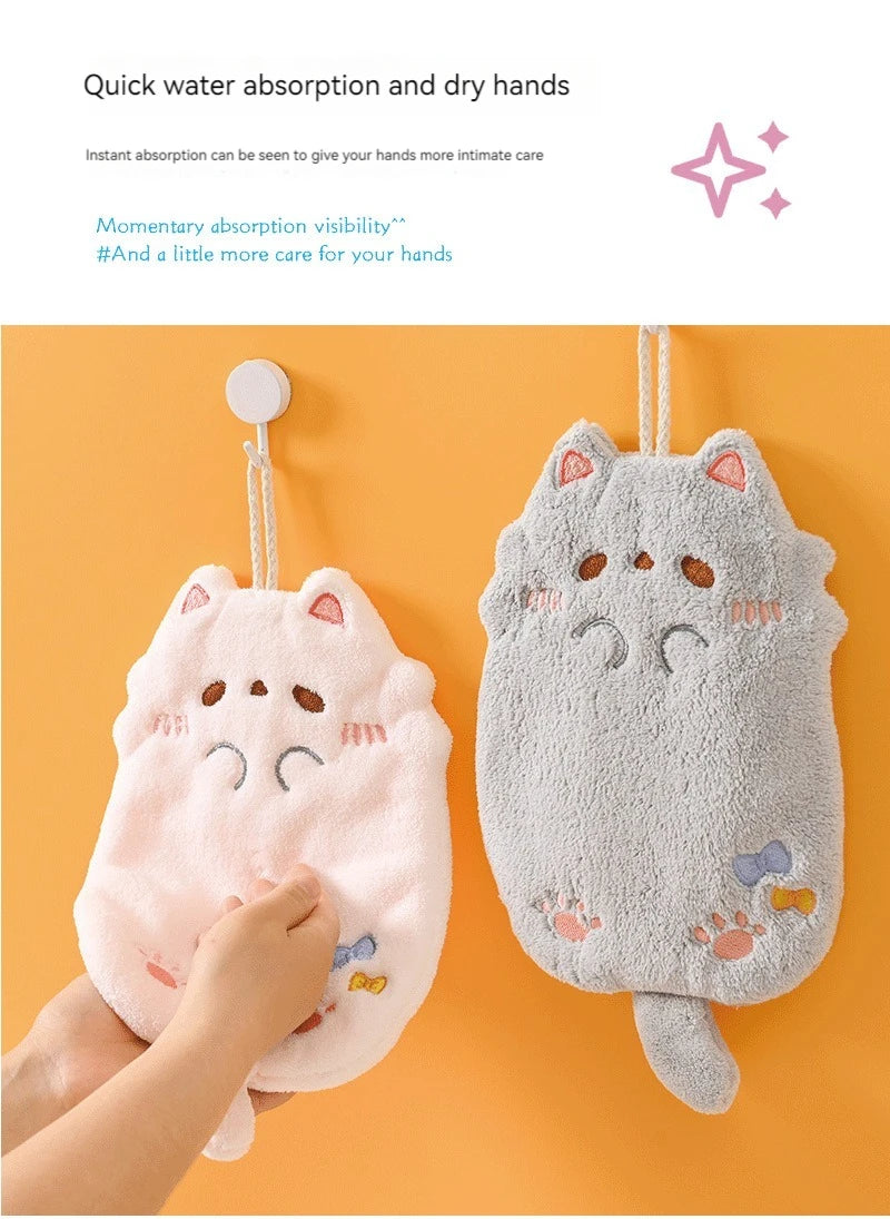 Cute Cartoon Tanuki Hanging Towel