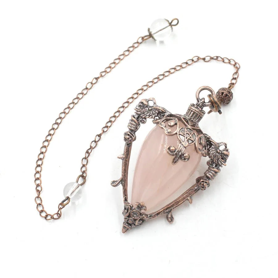 Healing Natural Stone Crystal Pendulums