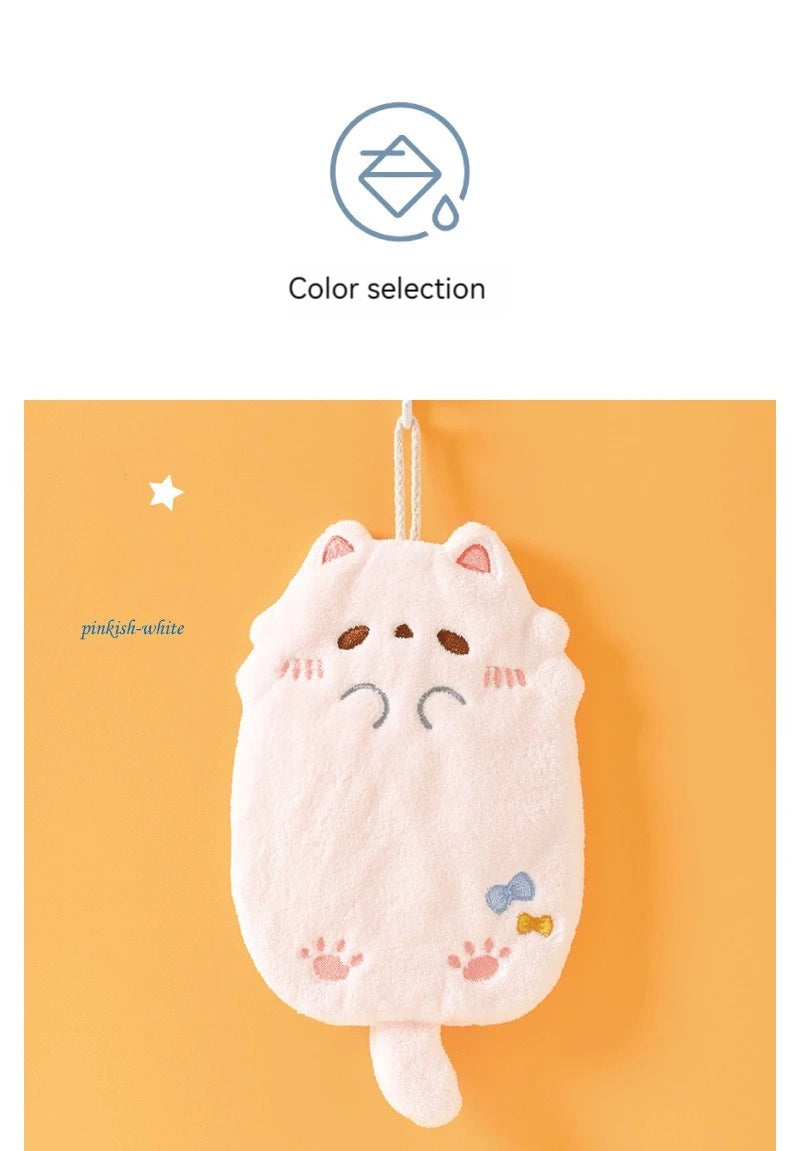 Cute Cartoon Tanuki Hanging Towel