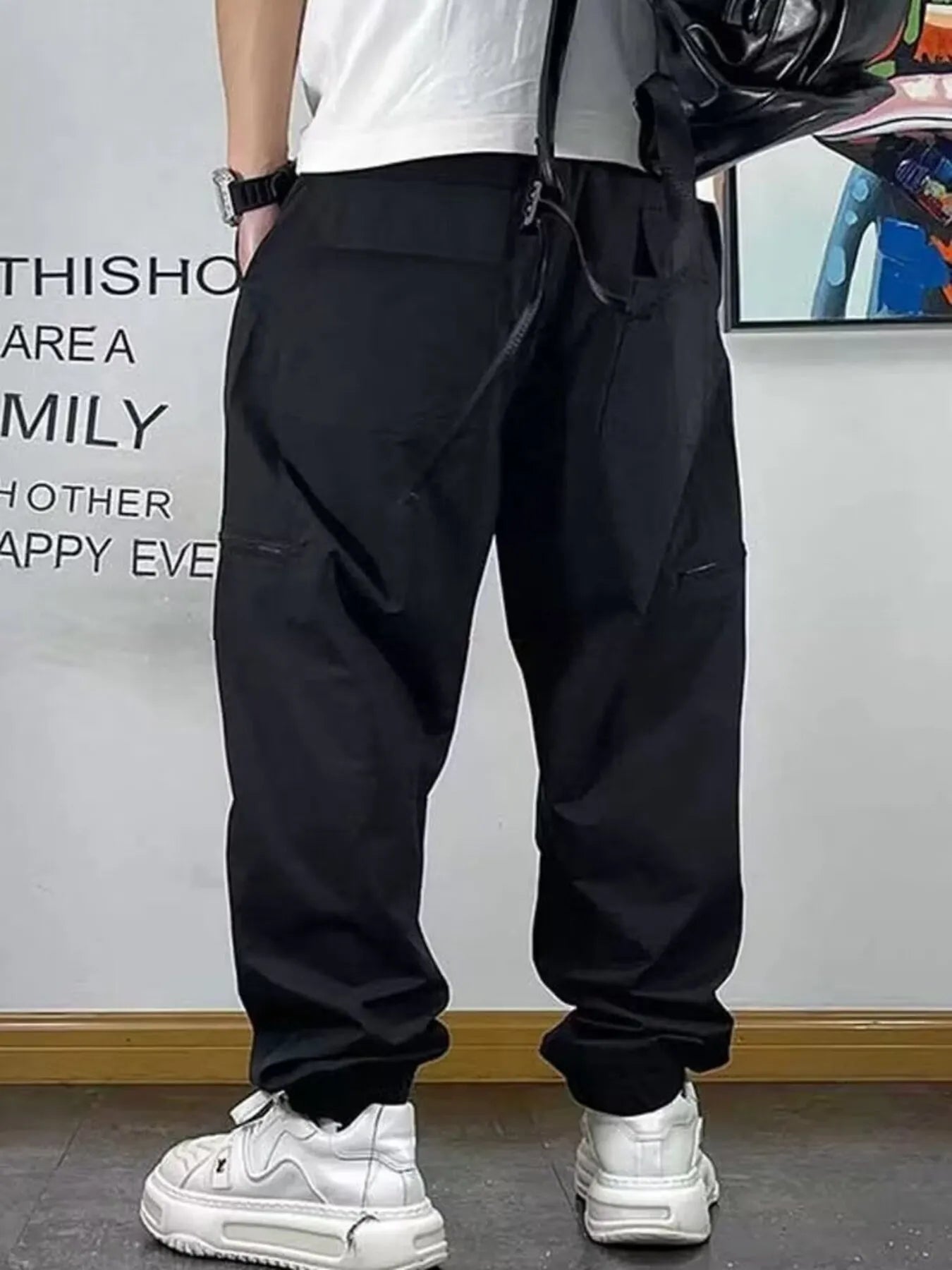 Men's Plus Size Drawstring Loose Fit Pants - Treasured Gift's & More