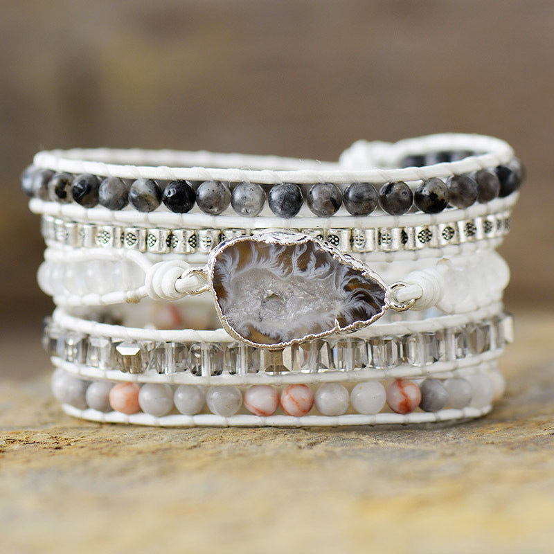Natural Stone Layered Bracelet - Treasured Gift's & More