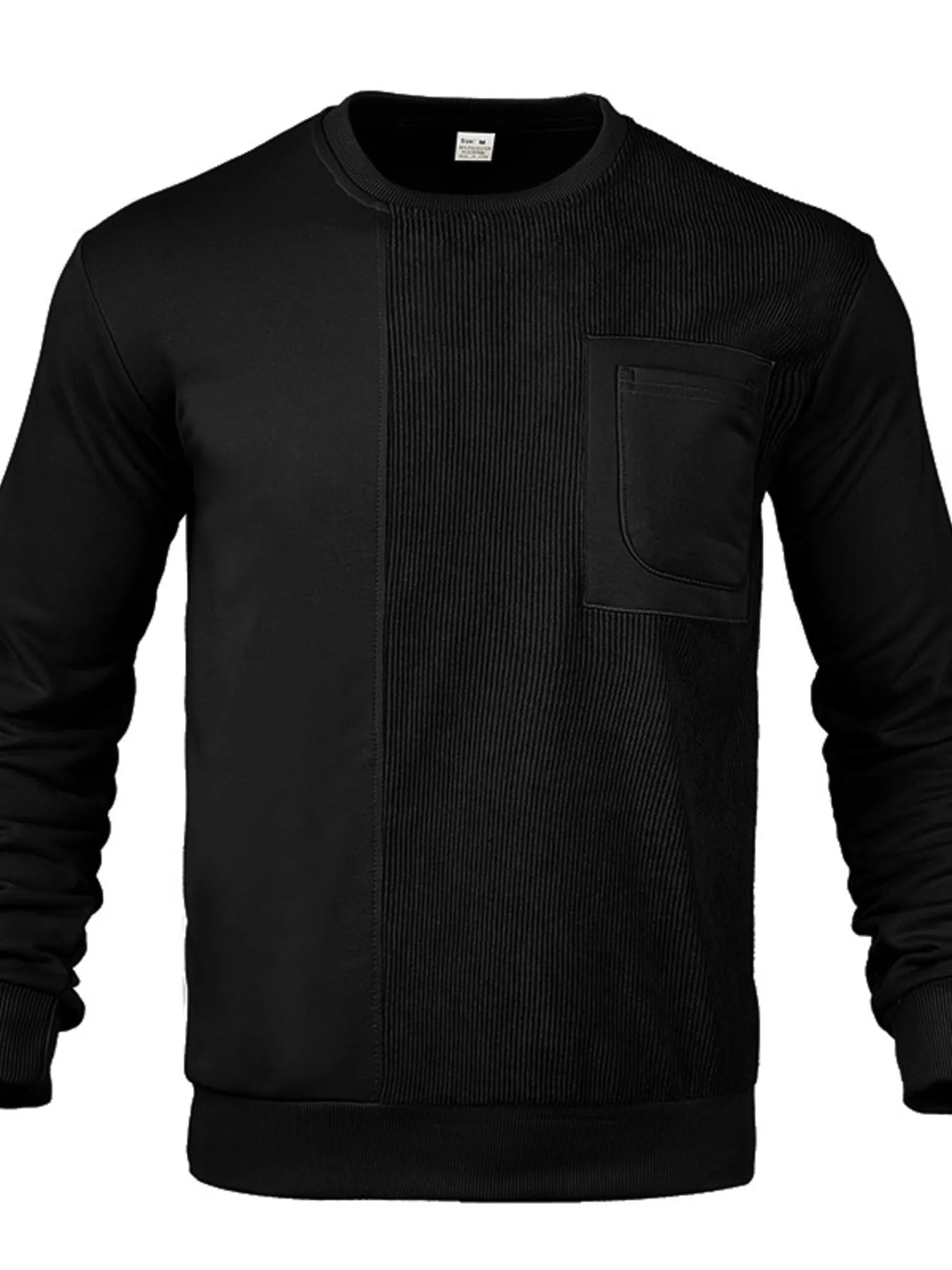 Men's Full Size Round Neck Long Sleeve Sweatshirt Plus Size - Treasured Gift's & More